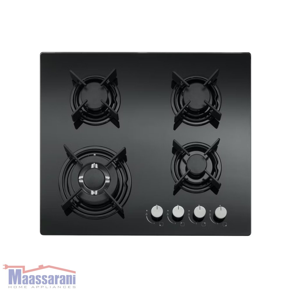 SMALVIC GAS TOP 60 CM GLASS BLACK-CG604VTEL