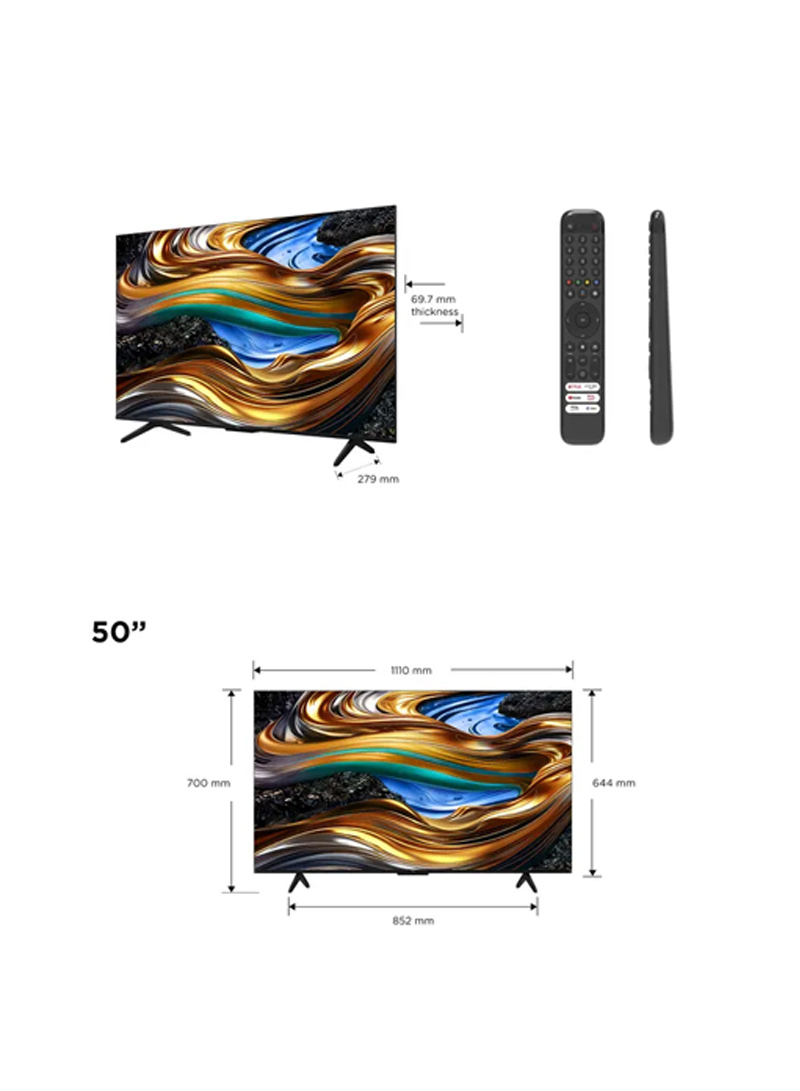 TCL LED 50" SMART GOOGLE TV 4K-50P755 - Image 6